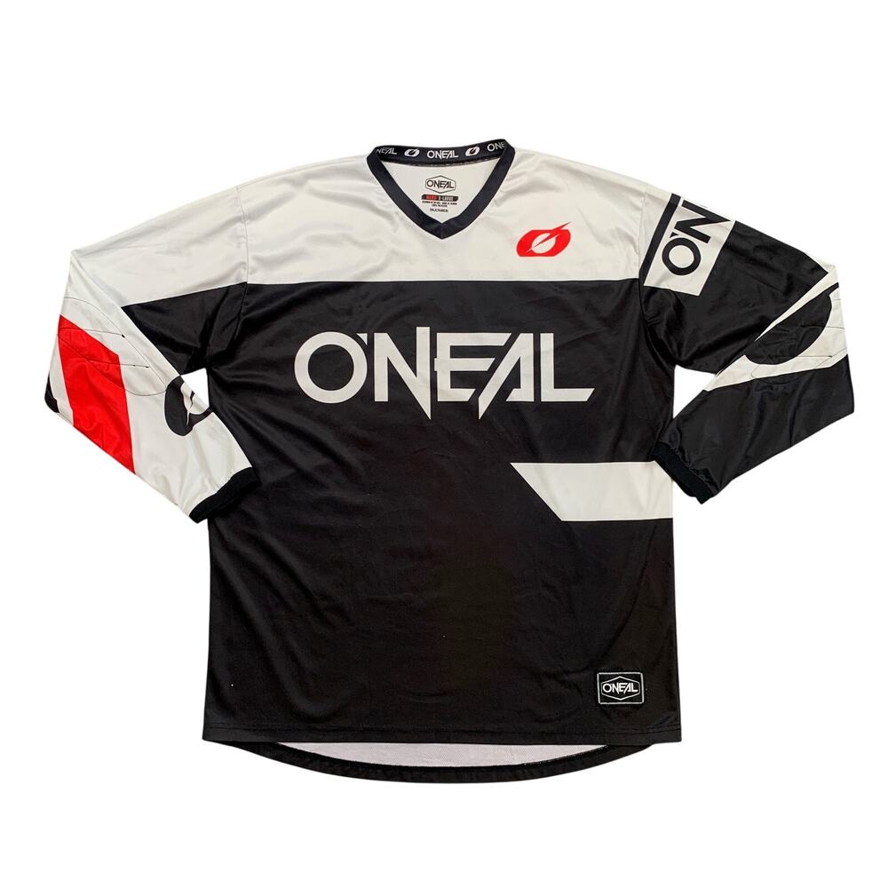 O'Neal Jersey Mens XL Black White Element Racewear Motocross Off Road Racewear